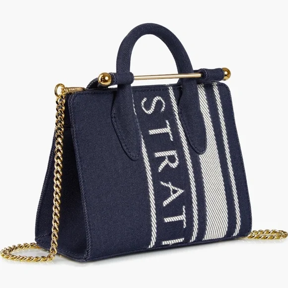 NWT Strathberry Nano Denim Tote - Picture 2 of 7